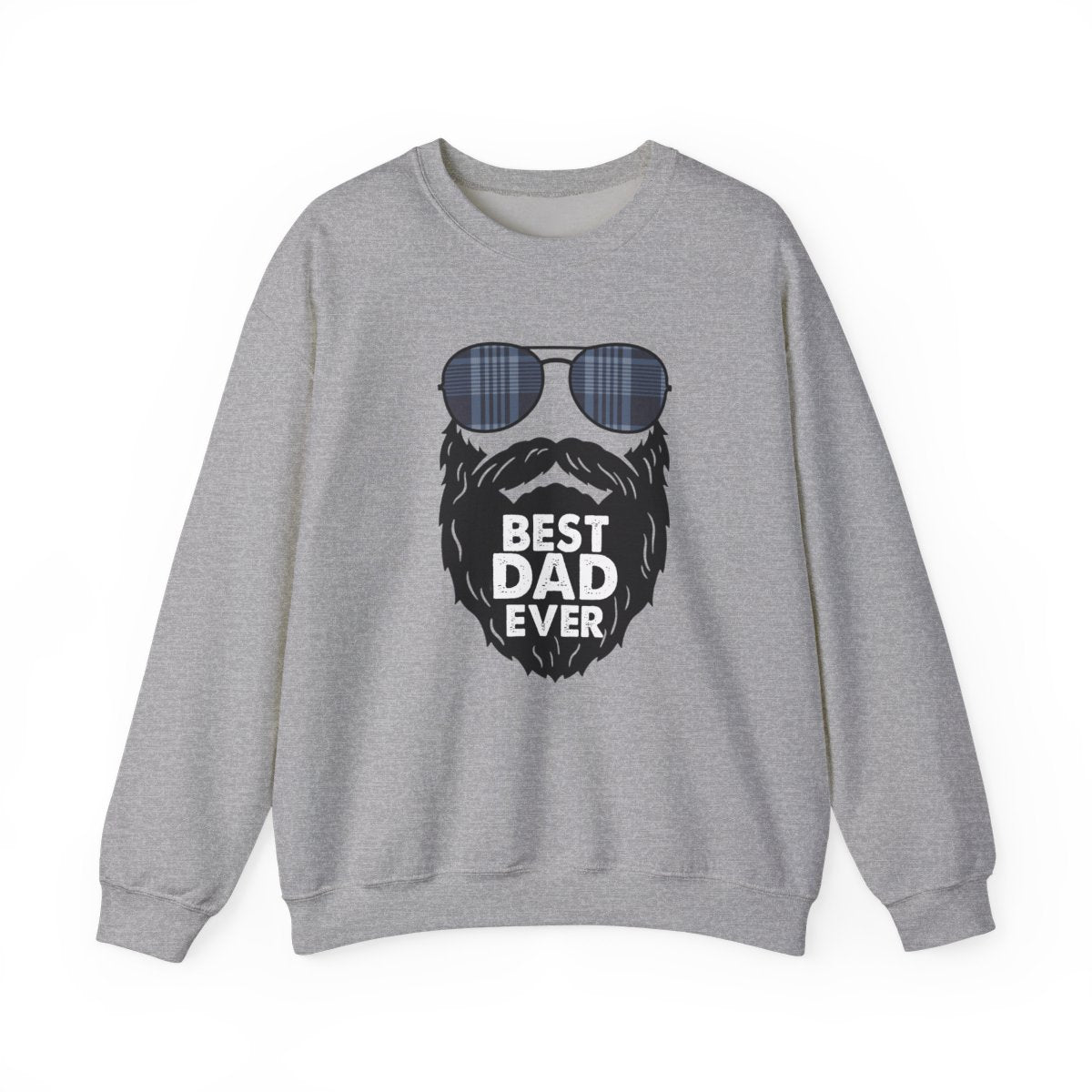 Best Dad Ever Sweatshirt | Funny Bearded Dad Gift | Sizes S-5XL - funny sweatshirt by Cheeky Business