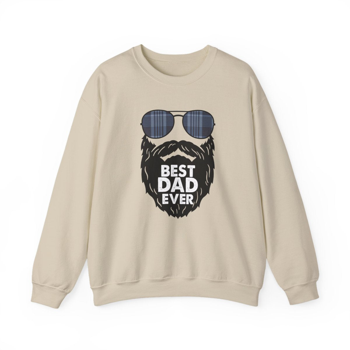Best Dad Ever Sweatshirt | Funny Bearded Dad Gift | Sizes S-5XL - funny sweatshirt by Cheeky Business