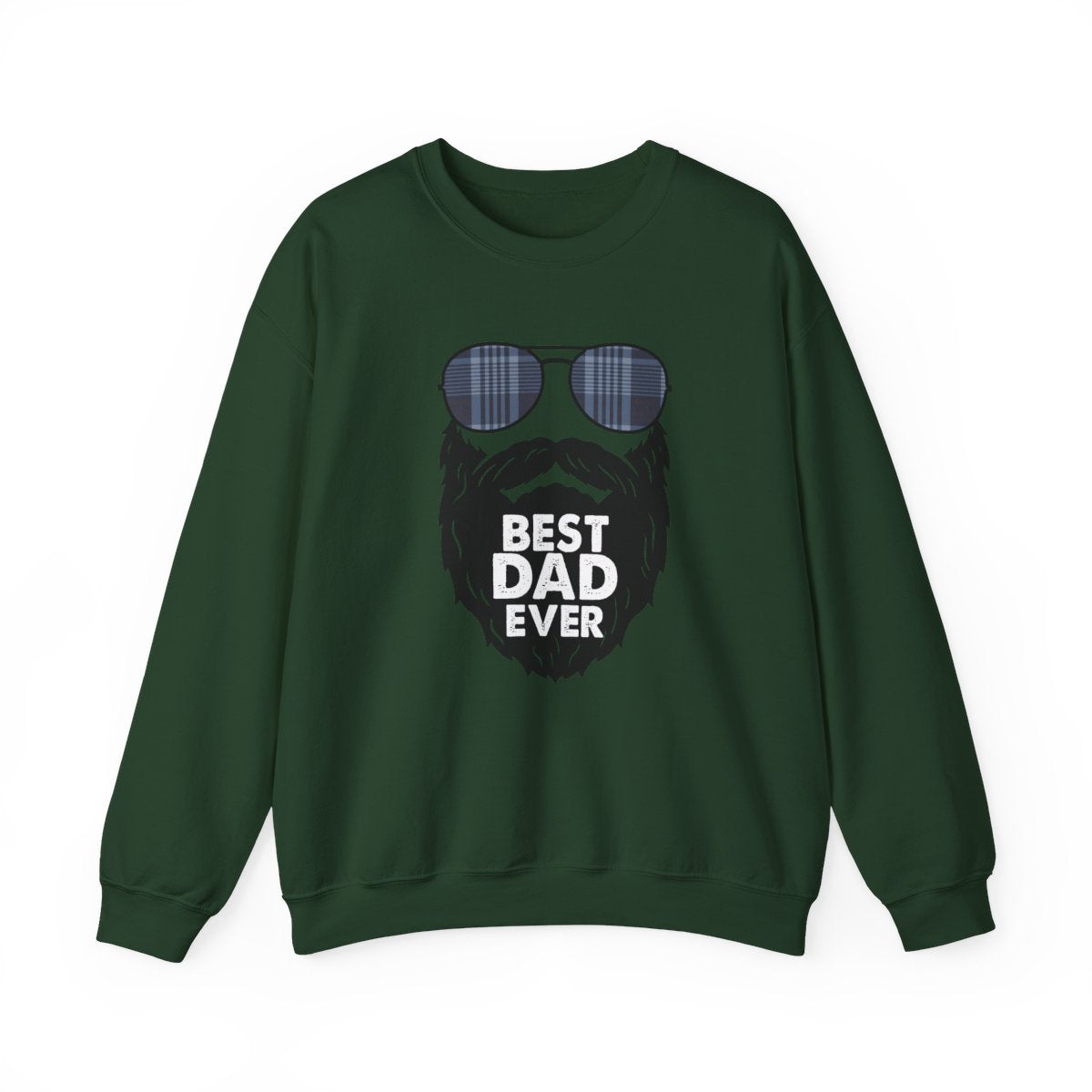 Best Dad Ever Sweatshirt | Funny Bearded Dad Gift | Sizes S-5XL - funny sweatshirt by Cheeky Business