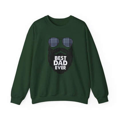 Best Dad Ever Sweatshirt | Funny Bearded Dad Gift | Sizes S-5XL - funny sweatshirt by Cheeky Business