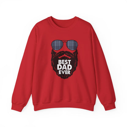 Best Dad Ever Sweatshirt | Funny Bearded Dad Gift | Sizes S-5XL - funny sweatshirt by Cheeky Business