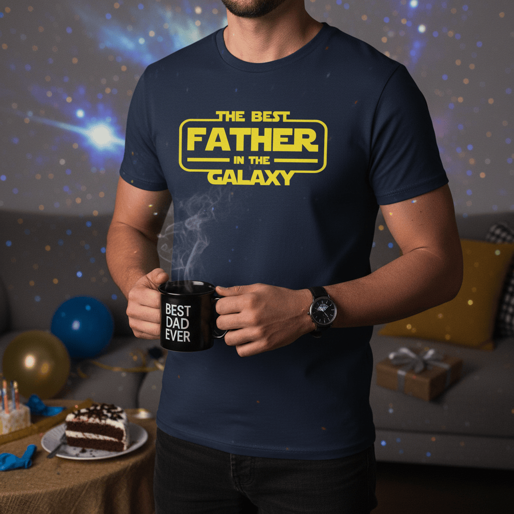 Best Father in the Galaxy T-Shirt t-shirt product image 12 from Beast and Beauty