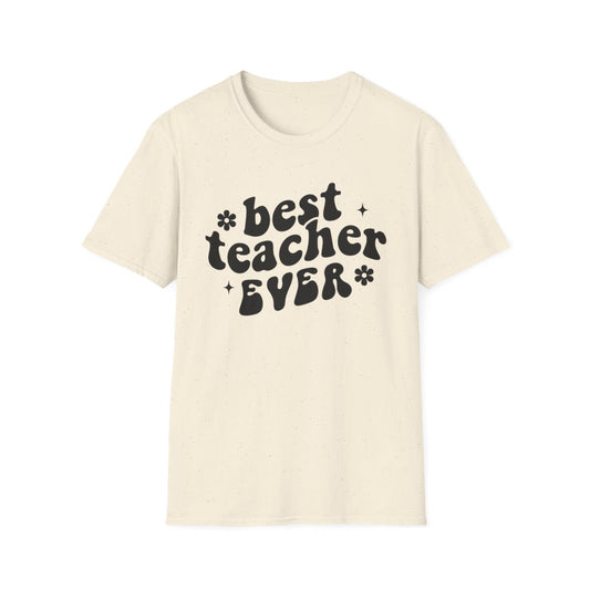 Best Teacher Ever Retro Style T-Shirt - funny t-shirt by Cheeky Business