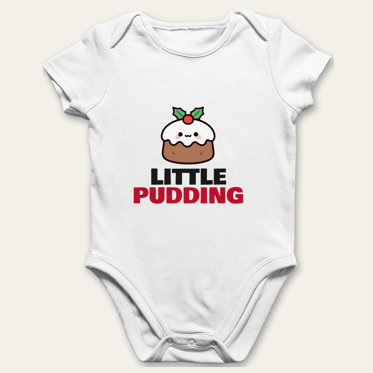 Big Pudding & Little Pudding Christmas matching set baby grow