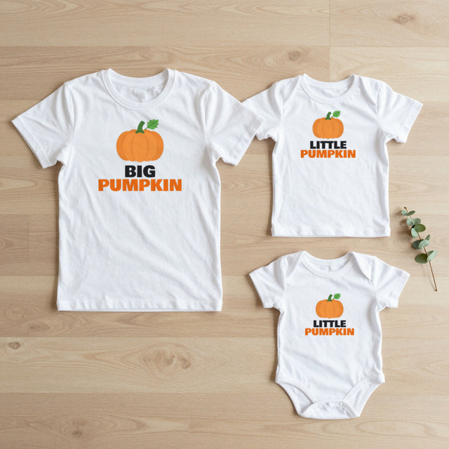 Big Pumpkin & Little Pumpkin Halloween Matching Set