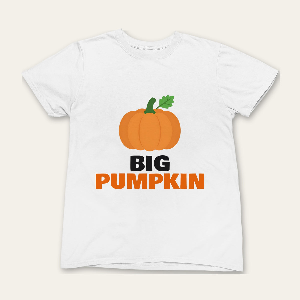Big Pumpkin & Little Pumpkin Halloween matching set grown-up t-shirt
