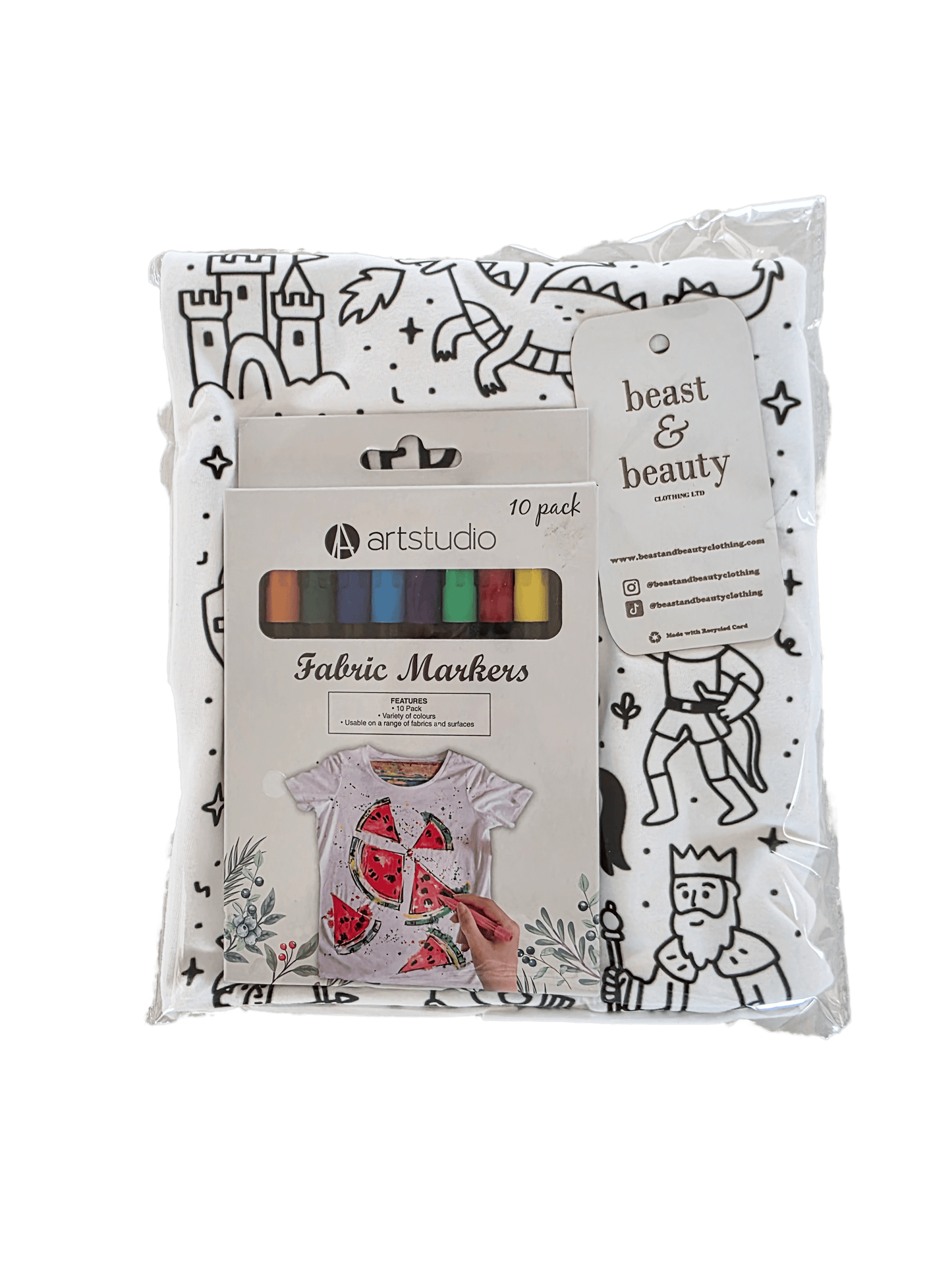 Birthday Party Colour-In Kids T-Shirt t-shirt product image 5 from Beast and Beauty