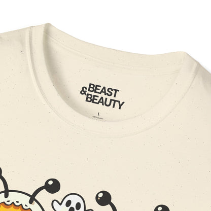 red boo bees halloween pun t-shirt for adults