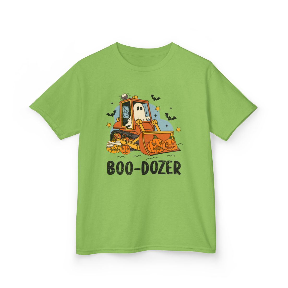 Boo-Dozer Halloween Construction Kids T-Shirt - funny t-shirt by Cheeky Business