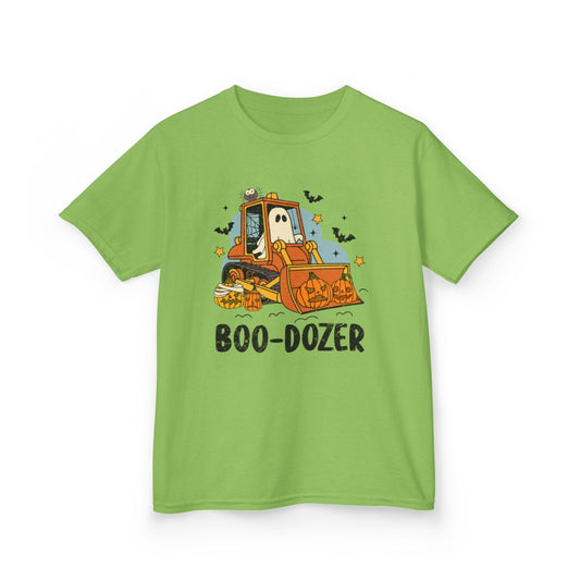 Boo-Dozer Halloween Construction Kids T-Shirt - funny t-shirt by Cheeky Business