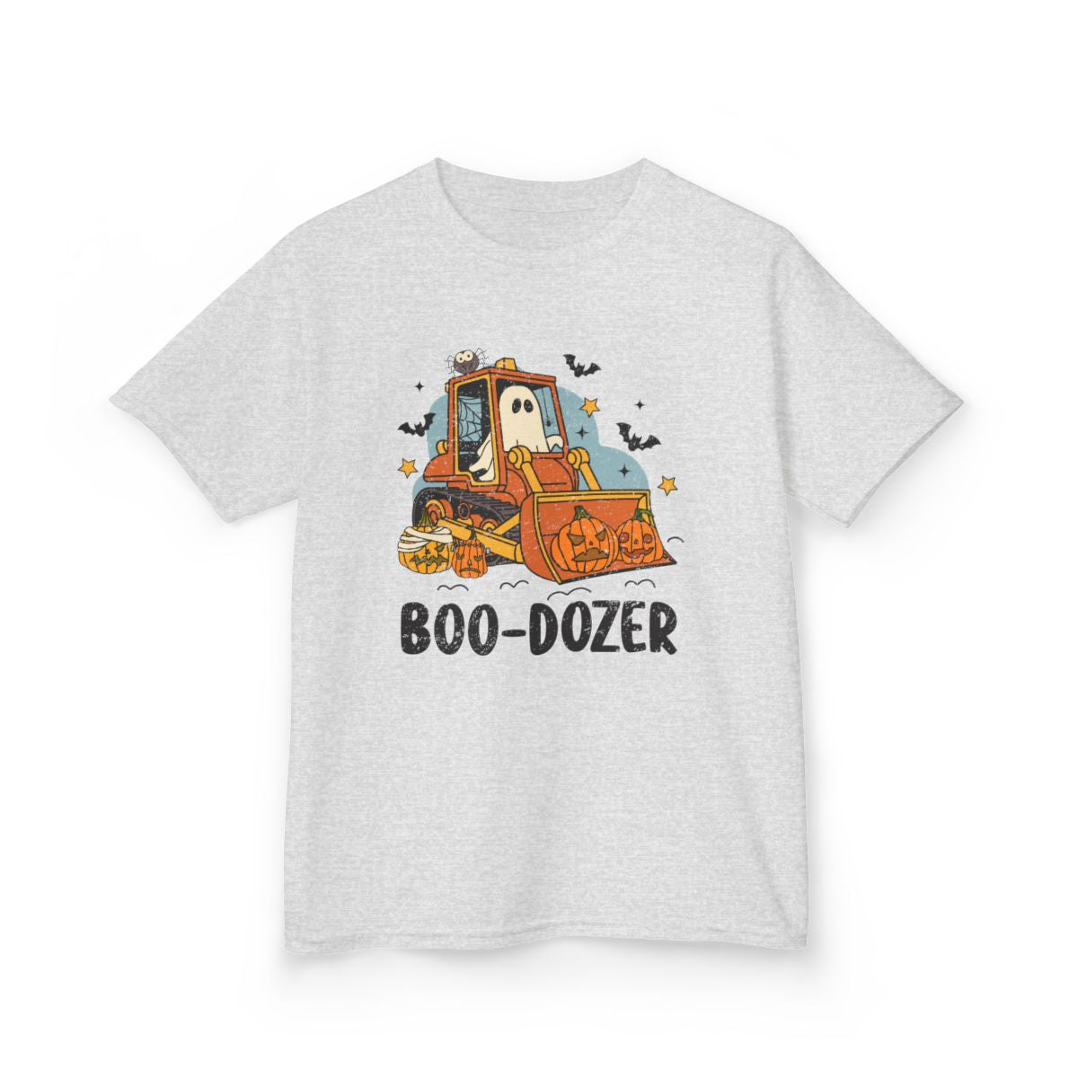 Boo-Dozer Halloween Construction Kids T-Shirt - funny t-shirt by Cheeky Business
