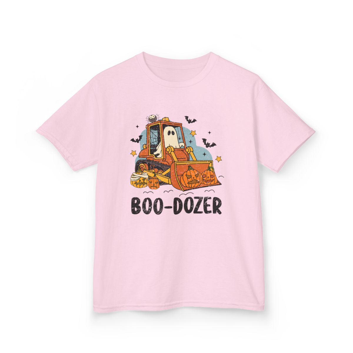 Boo-Dozer Halloween Construction Kids T-Shirt - funny t-shirt by Cheeky Business