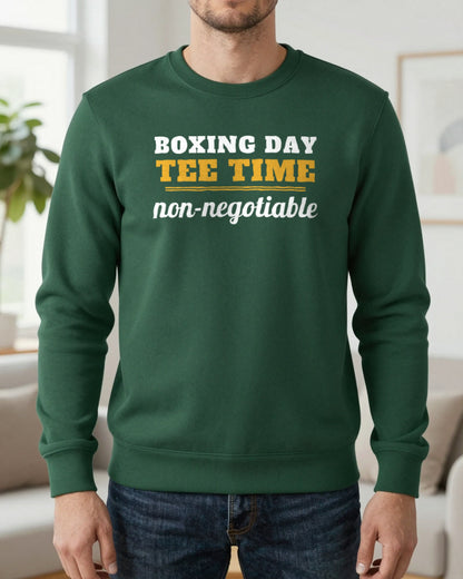 Boxing Day Tee Time Non Negotiable Funny Golf Christmas Jumper & T-Shirt worn