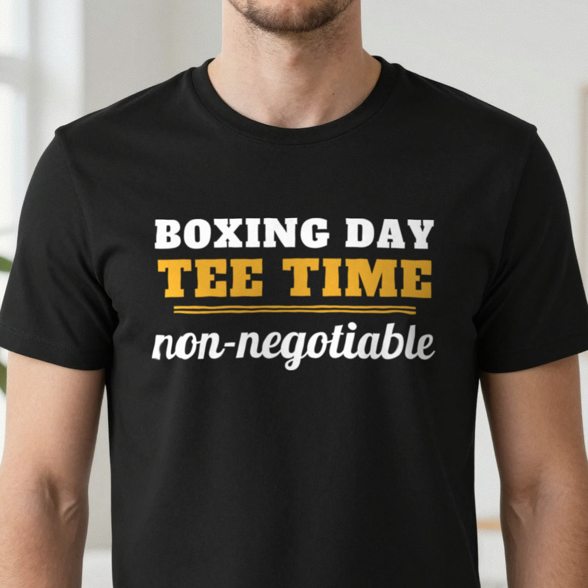 Boxing Day Tee Time Non Negotiable Funny Golf Christmas Jumper & T-Shirt in another colour