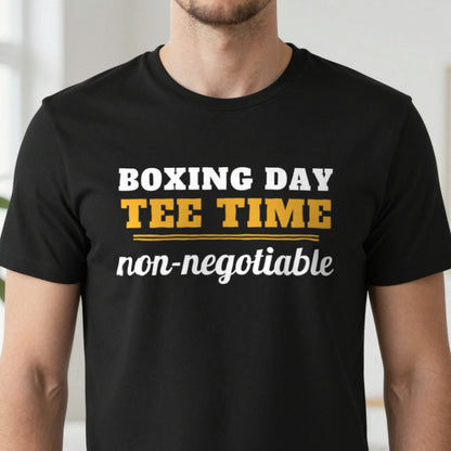 Boxing Day Tee Time Non Negotiable Funny Golf Christmas Jumper & T-Shirt in another colour