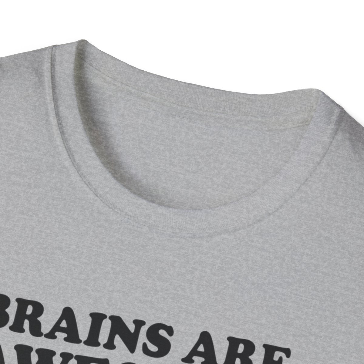 Brains Are Awesome Funny Halloween T-Shirt - funny t-shirt by Cheeky Business