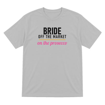 Bride Off The Market On The Prosecco Hen Do T-Shirt & Sweatshirt T-Shirt in Sport Grey