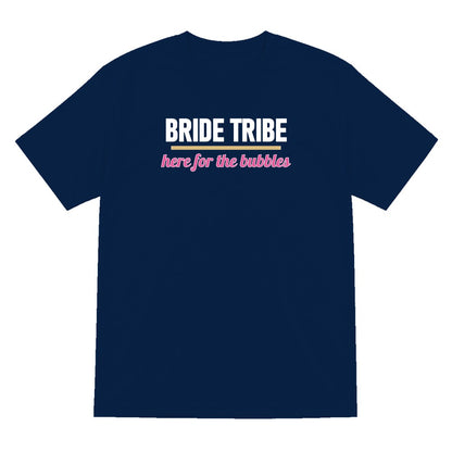 Bride Tribe Here For The Bubbles Hen Do T-Shirt & Sweatshirt T-Shirt in Navy