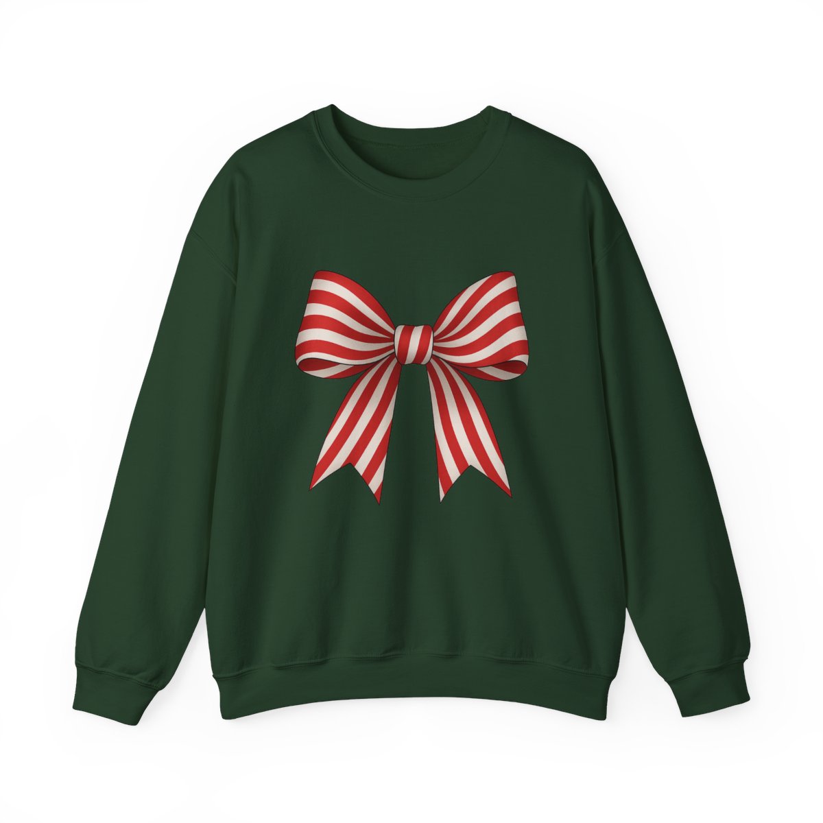 Candy Cane Bow Sweatshirt - funny sweatshirt by Cheeky Business