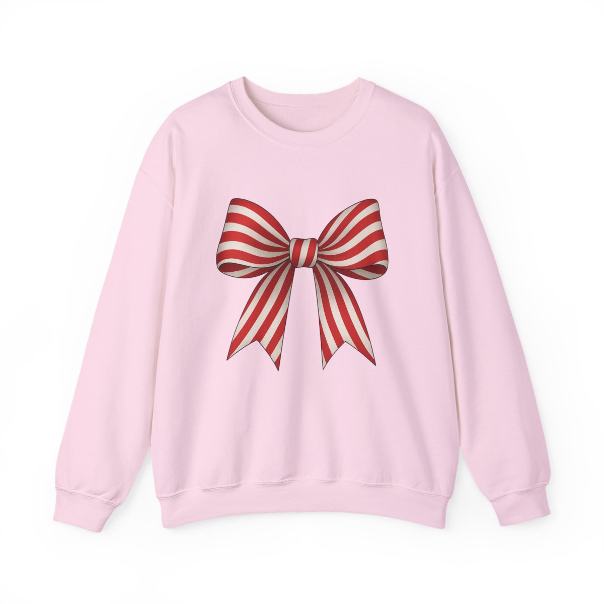 Candy Cane Bow Sweatshirt - funny sweatshirt by Cheeky Business