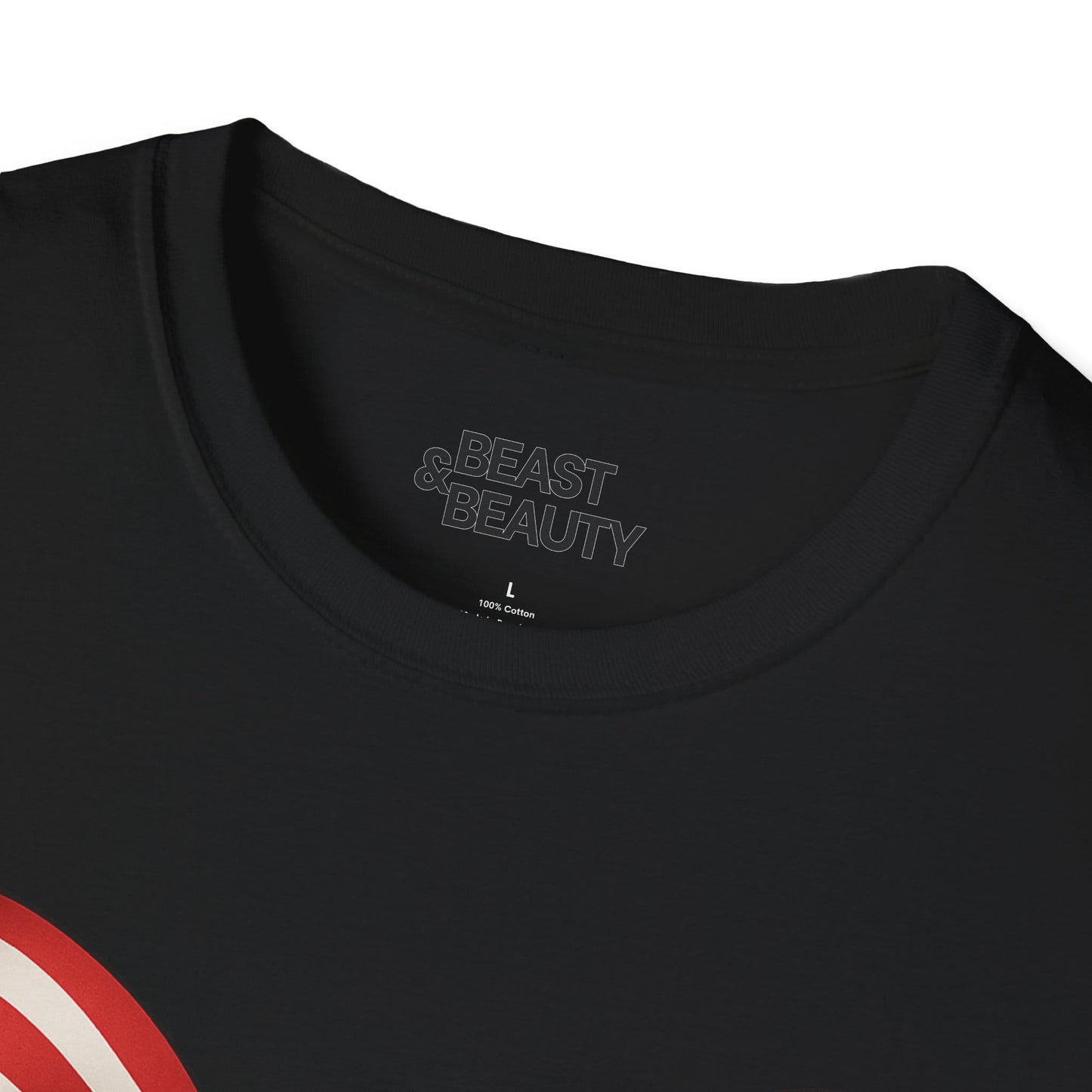 candy cane bow christmas t-shirt detail view made to order
