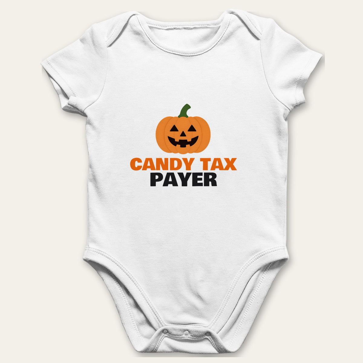 Candy Tax Collector & Candy Tax Payer Halloween matching set baby grow