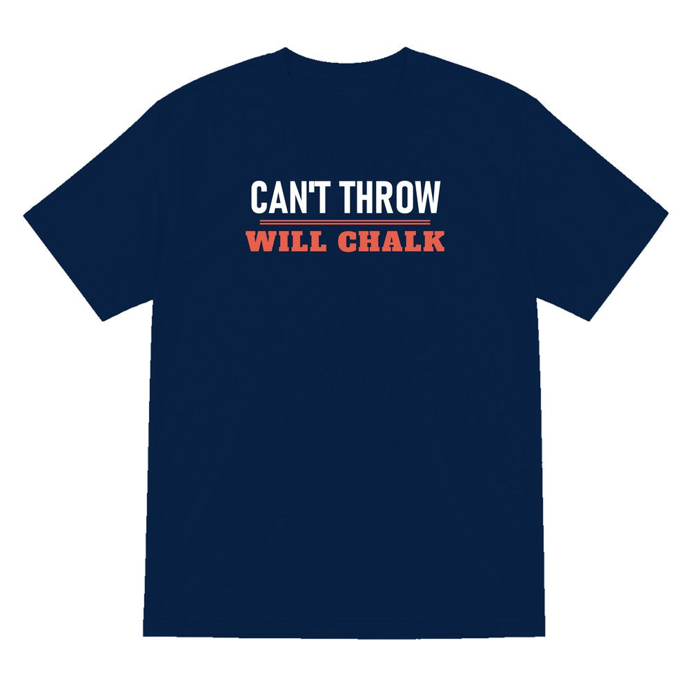 Cannot Throw Will Chalk Funny Darts T-Shirt & Sweatshirt T-Shirt in Navy