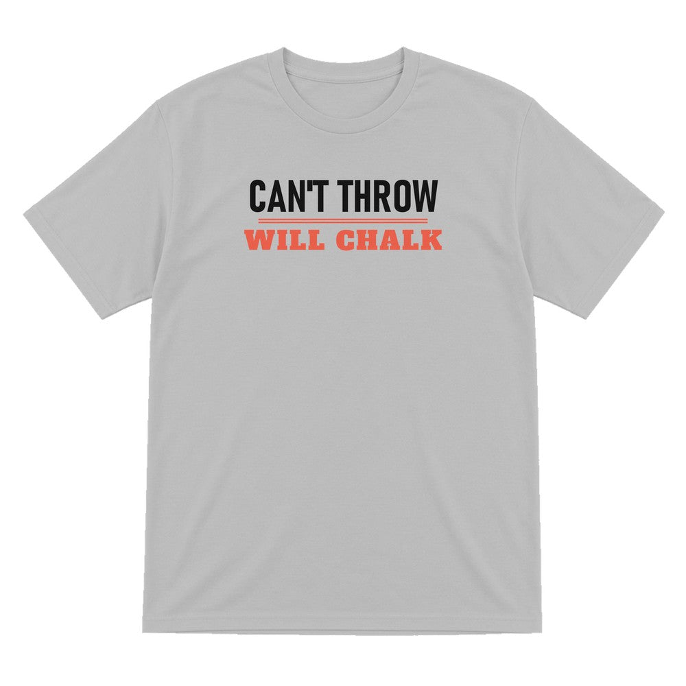 Cannot Throw Will Chalk Funny Darts T-Shirt & Sweatshirt T-Shirt in Sport Grey