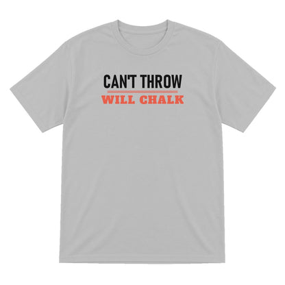 Cannot Throw Will Chalk Funny Darts T-Shirt & Sweatshirt T-Shirt in Sport Grey