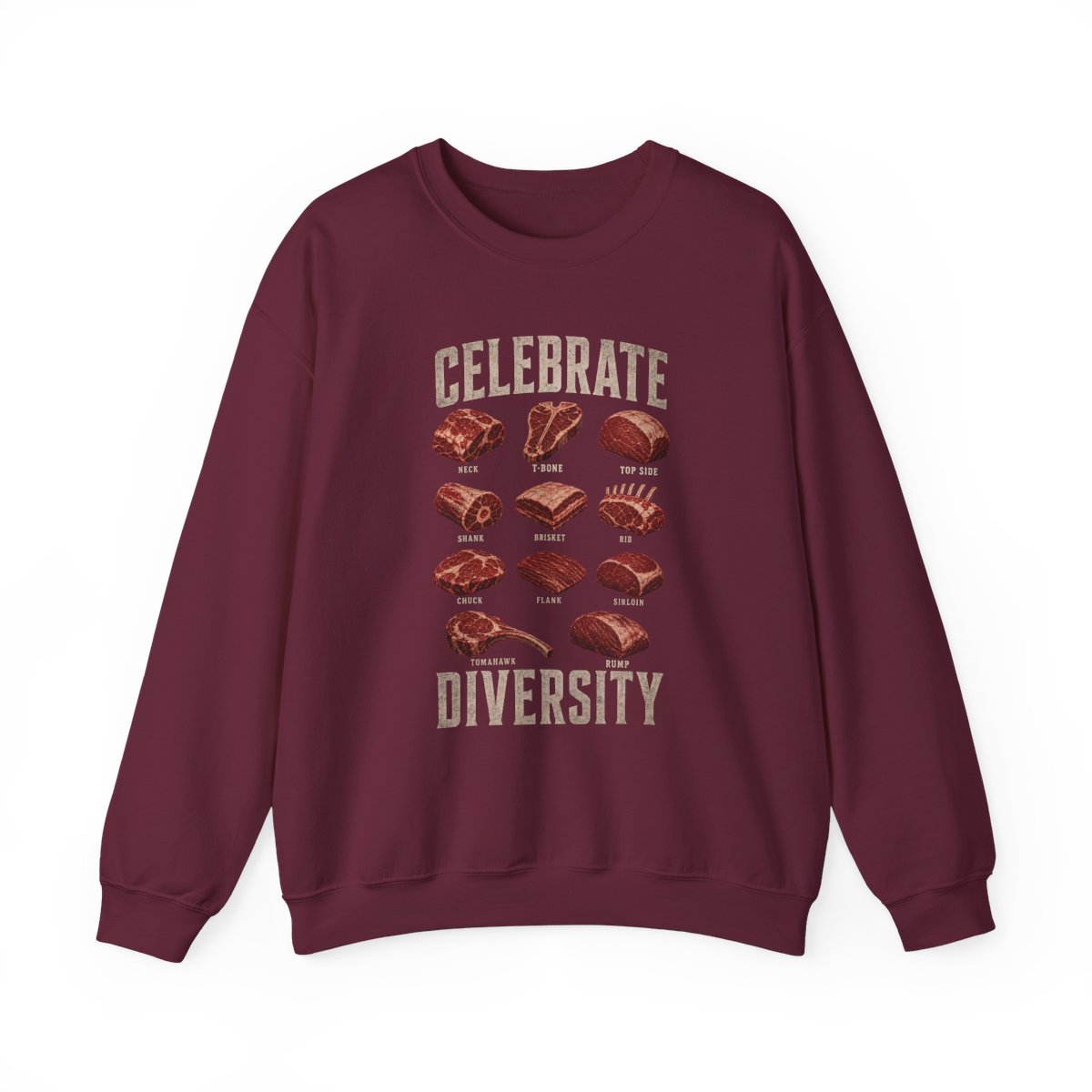 Celebrate Diversity BBQ Sweatshirt - funny sweatshirt by Cheeky Business