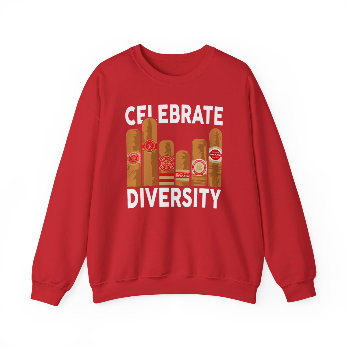 Celebrate Diversity Cigar Lover Sweatshirt - funny sweatshirt by Cheeky Business