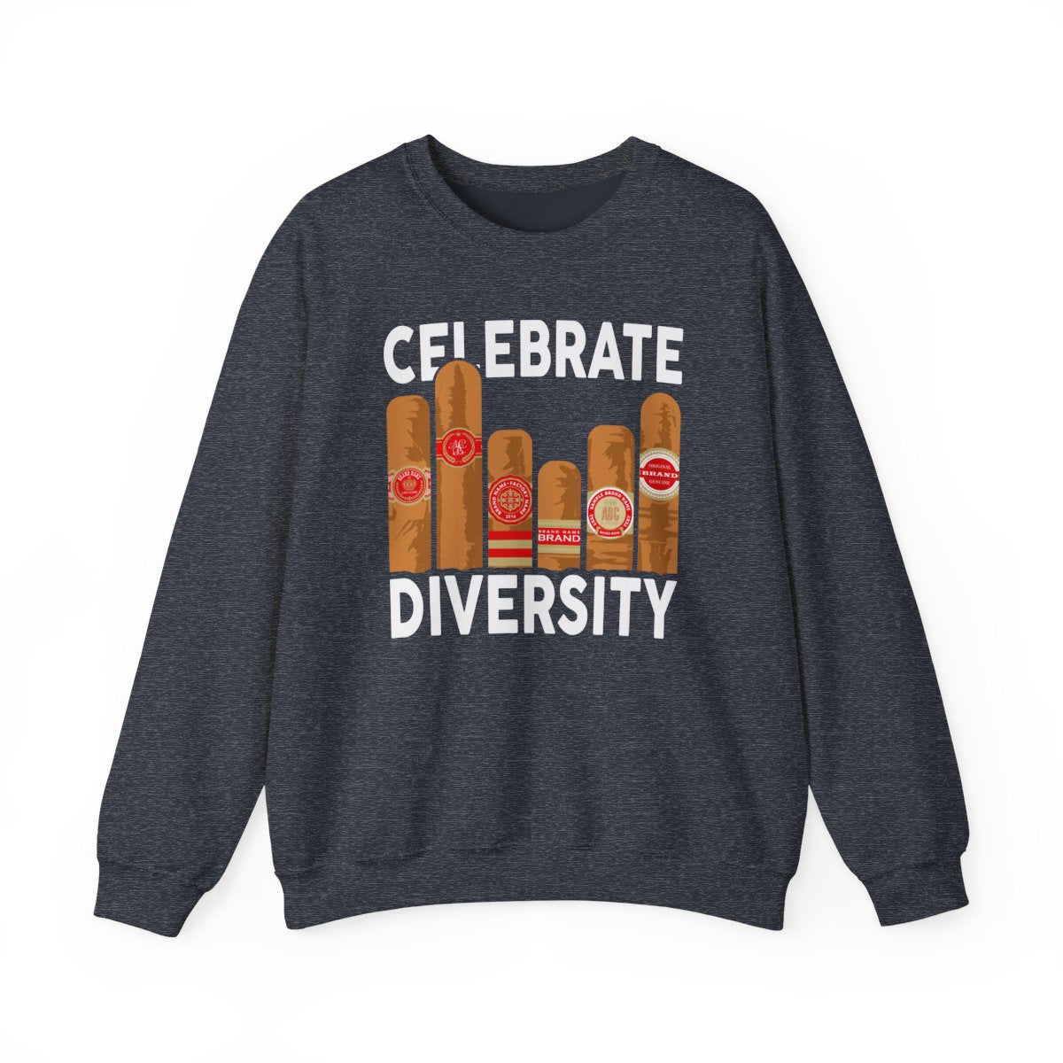 Celebrate Diversity Cigar Lover Sweatshirt - funny sweatshirt by Cheeky Business