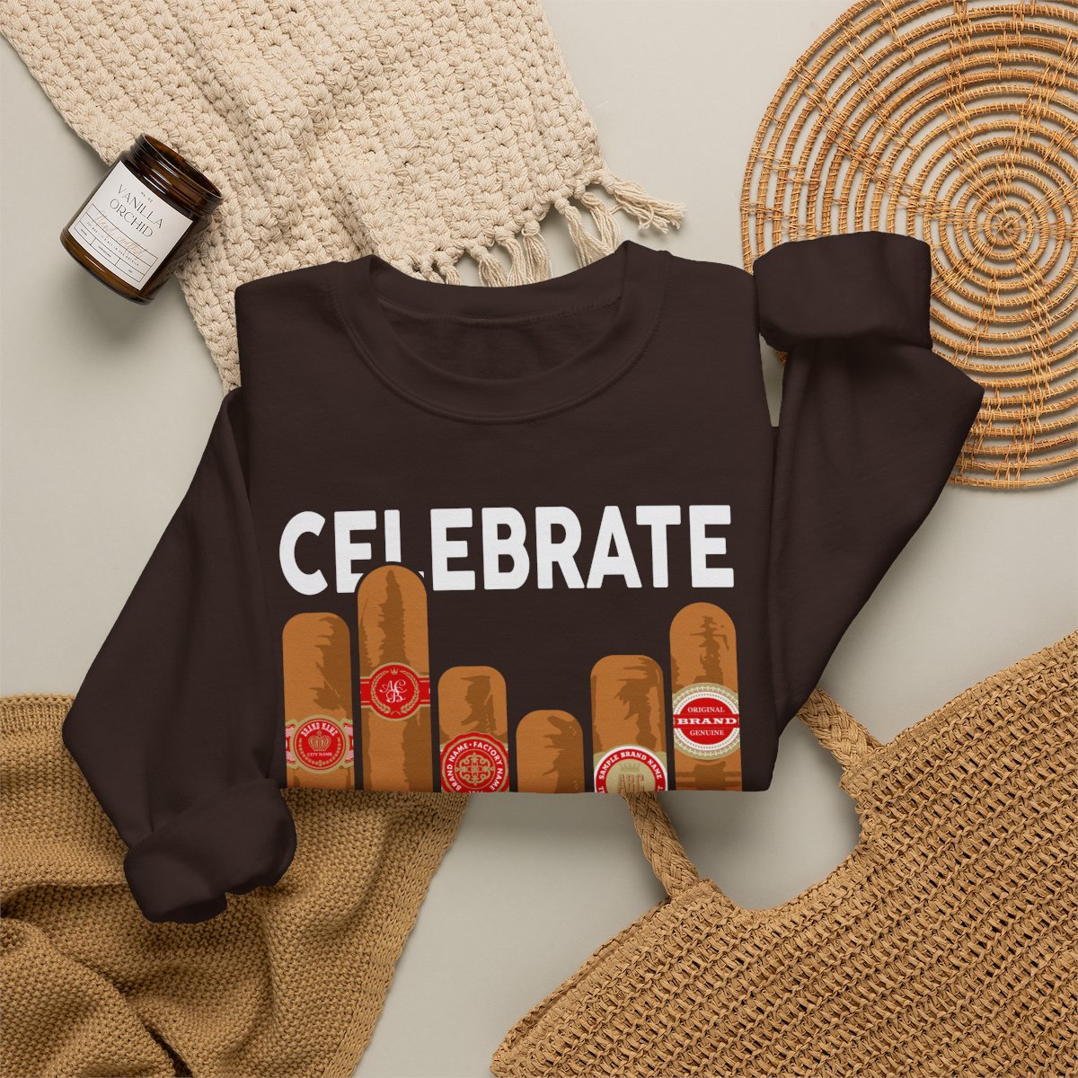 Celebrate Diversity Cigar Lover Sweatshirt - funny sweatshirt by Cheeky Business