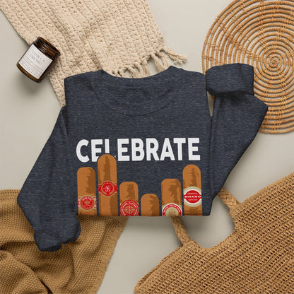 Celebrate Diversity Cigar Lover Sweatshirt - funny sweatshirt by Cheeky Business