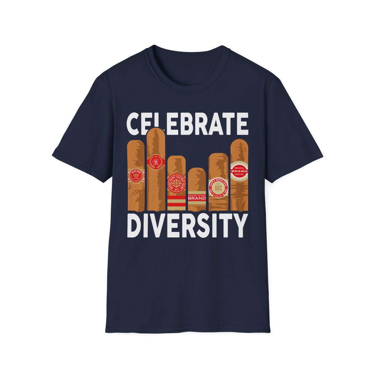 Celebrate Diversity Cigar Lover T-Shirt - funny t-shirt by Cheeky Business
