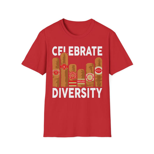 Celebrate Diversity Cigar Lover T-Shirt - funny t-shirt by Cheeky Business
