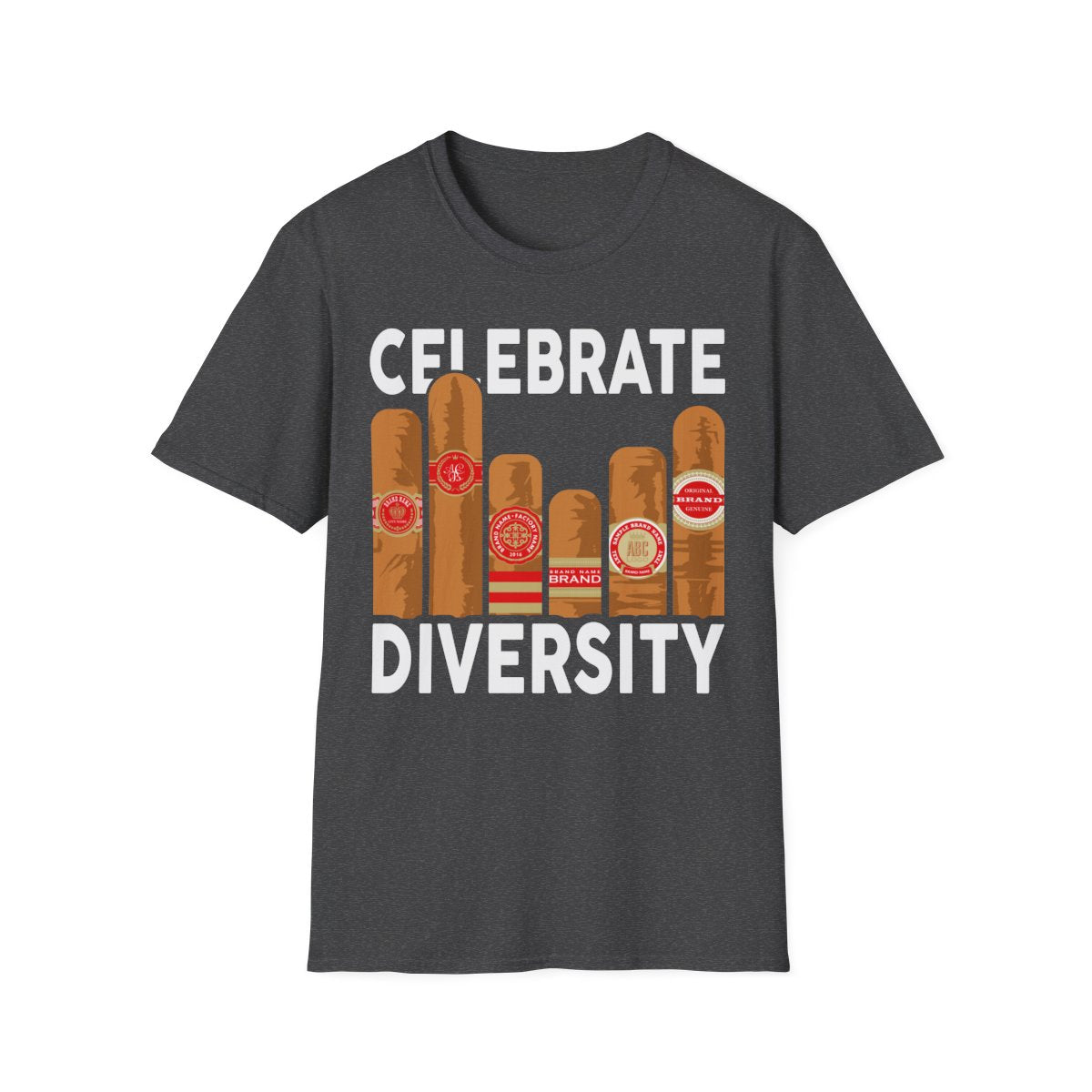 Celebrate Diversity Cigar Lover T-Shirt - funny t-shirt by Cheeky Business