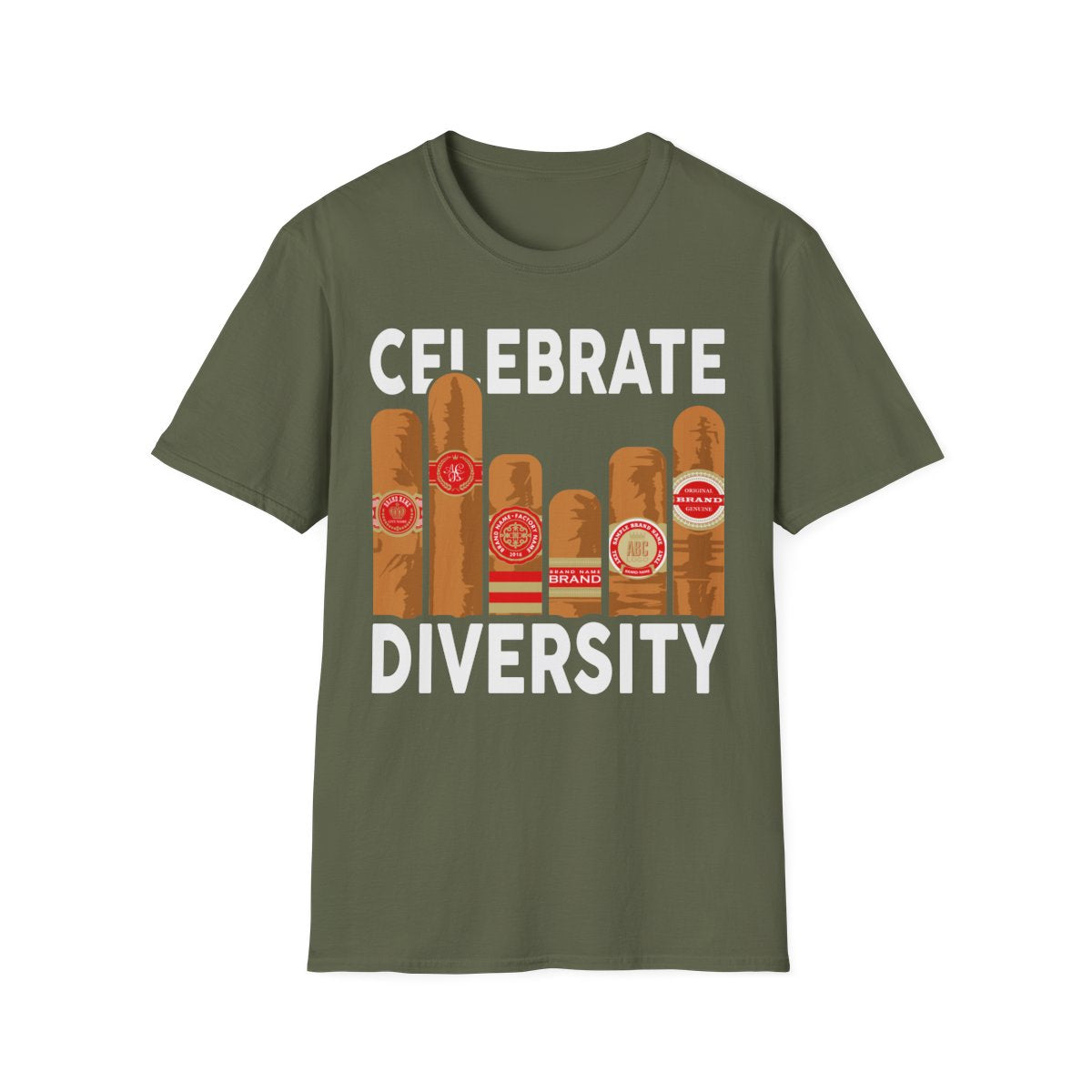 Celebrate Diversity Cigar Lover T-Shirt - funny t-shirt by Cheeky Business