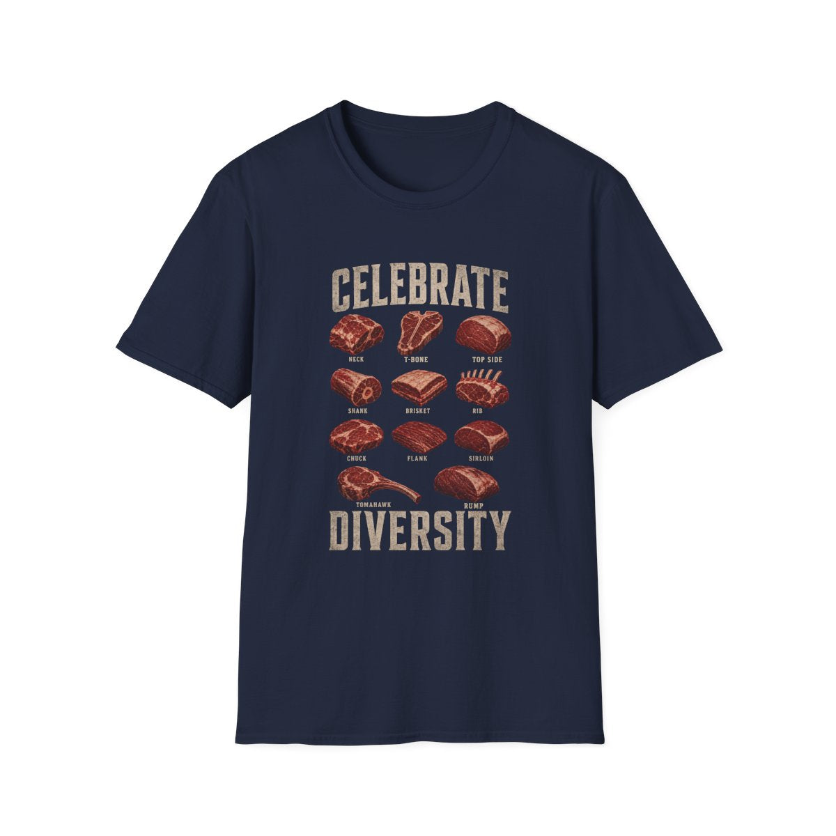 Celebrate Diversity Dad T-Shirt - funny t-shirt by Cheeky Business