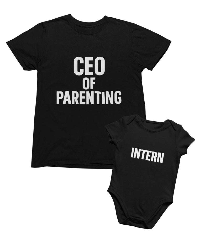 CEO of Parenting & Intern Matching T-Shirt Gift Set