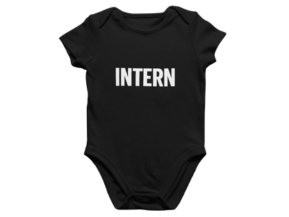 alternate colour CEO of Parenting adult t-shirt and intern baby grow matching parent baby set
