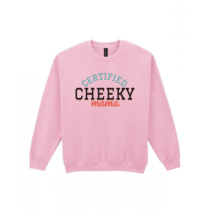 Certified Cheeky Mama Mum Sweatshirt & T-Shirt Sweatshirt in Light Pink
