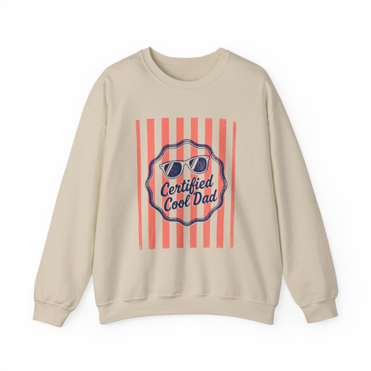 Certified Cool Dad Retro Sweatshirt - funny sweatshirt by Cheeky Business