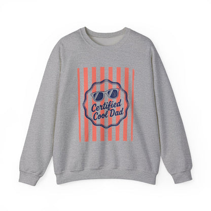 Certified Cool Dad Retro Sweatshirt - funny sweatshirt by Cheeky Business