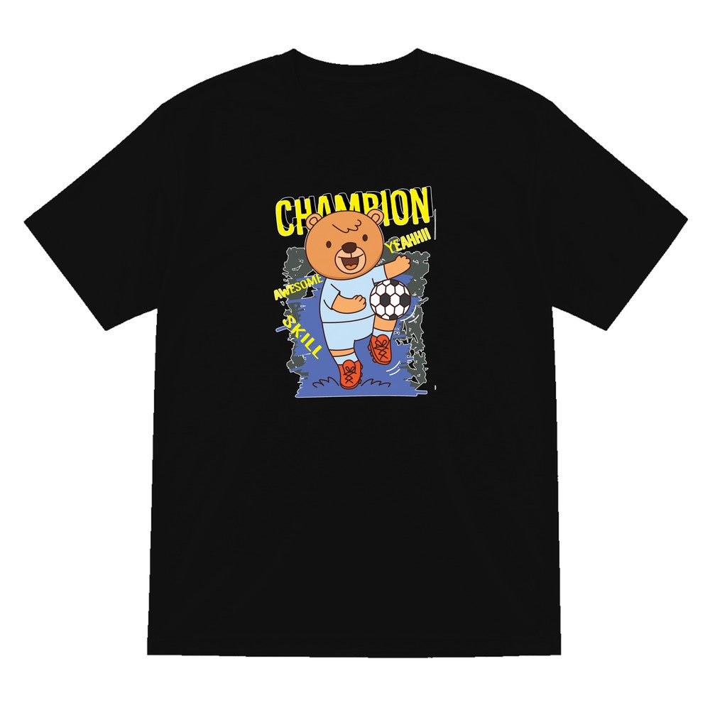 Kids Champion Football Bear T-Shirt & Sweatshirt T-Shirt in Black