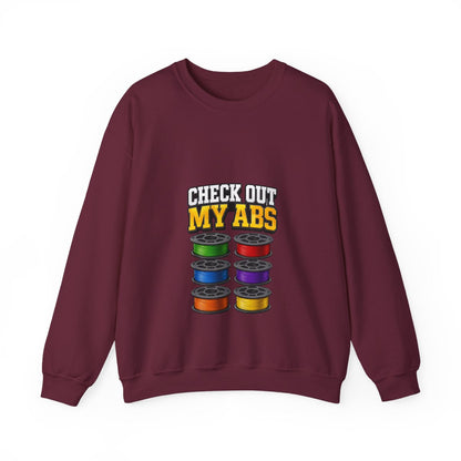 Check Out My ABS Sweatshirt - funny sweatshirt by Cheeky Business