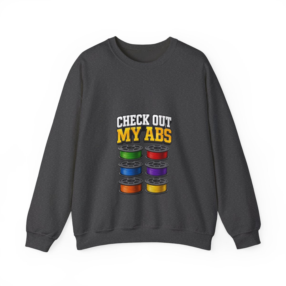 Check Out My ABS Sweatshirt - funny sweatshirt by Cheeky Business