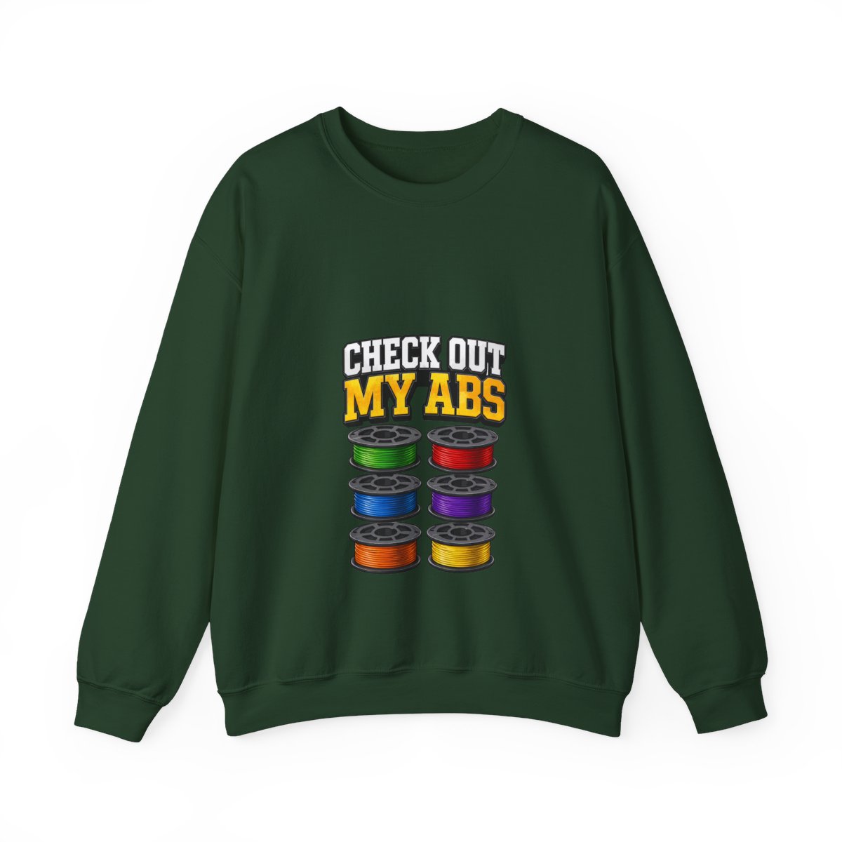 Check Out My ABS Sweatshirt - funny sweatshirt by Cheeky Business