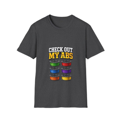 Check Out My ABS T-Shirt - funny t-shirt by Cheeky Business
