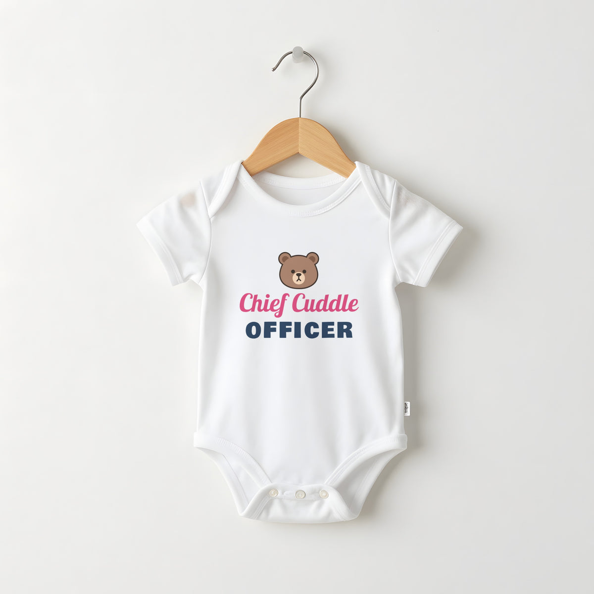 Chief Cuddle Officer funny baby grow